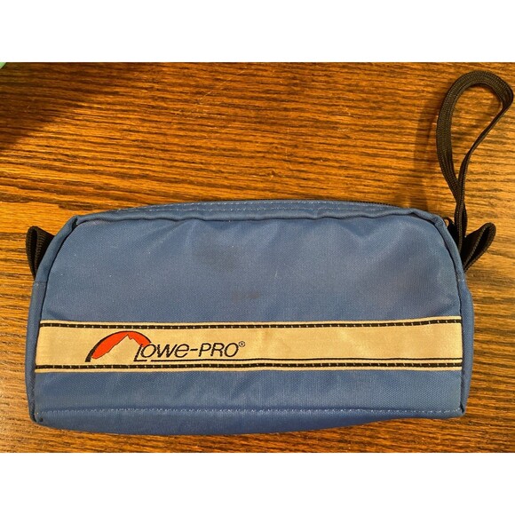 Vintage Rare Lowe Pro Alpine: Camera Fanny Pack Belt Bag Royal Blue Wristlet - Picture 1 of 5